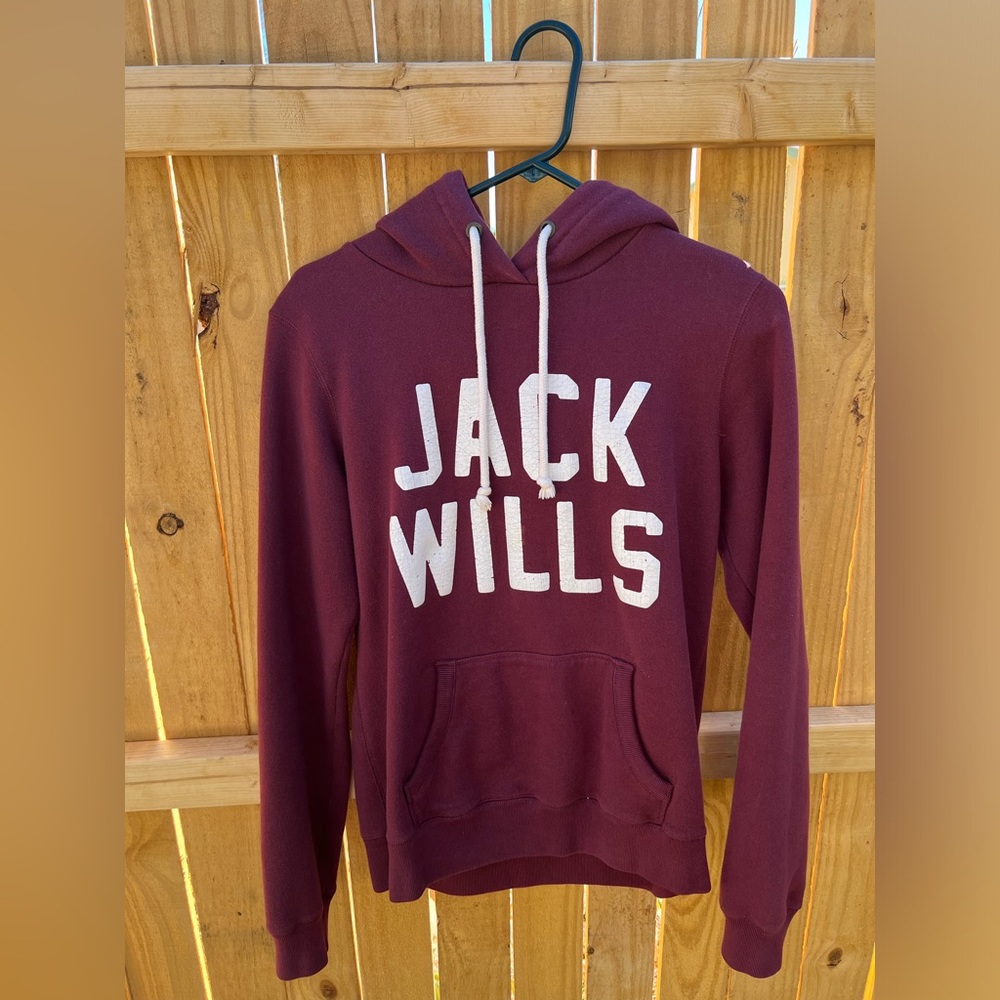 Jack Wills maroon sweatshirt